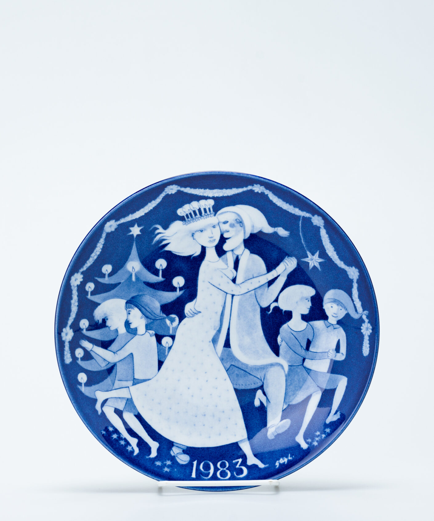 Stig Lindberg Christmas Plate 1983